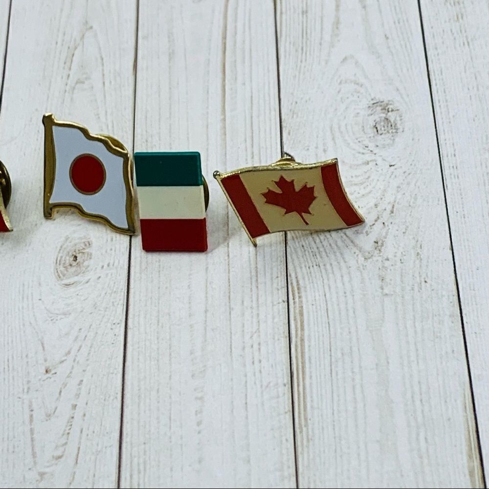 Country Flag Straight Back Pin Bundle - Picture 3 of 4